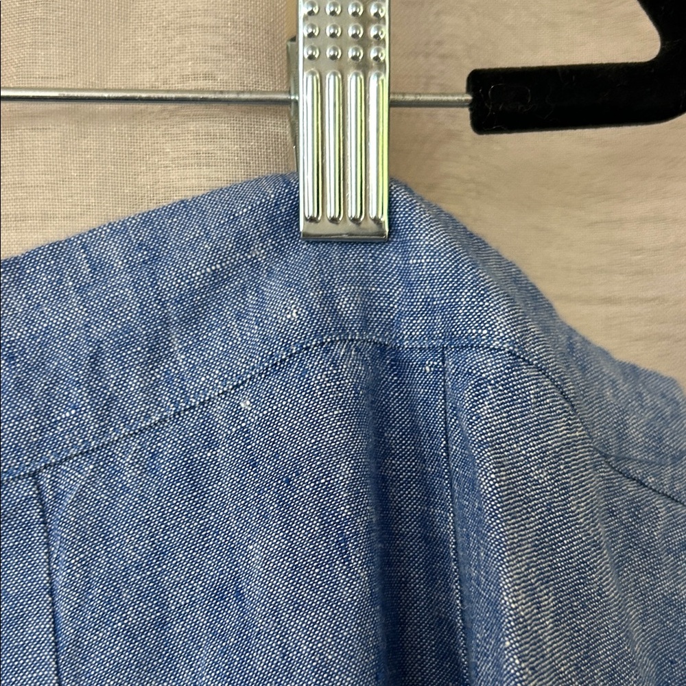 Boden linen skirt in blue, NWT, 18